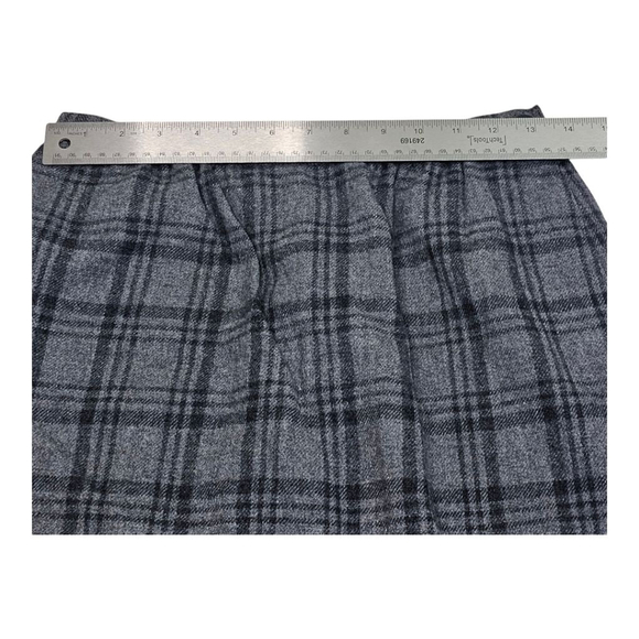 VINTAGE PENDLETON SZ WM 8 PENCIL SKIRT W/POCKETS 100% WOOL PLAID ABOVE THE KNEE - Picture 6 of 8